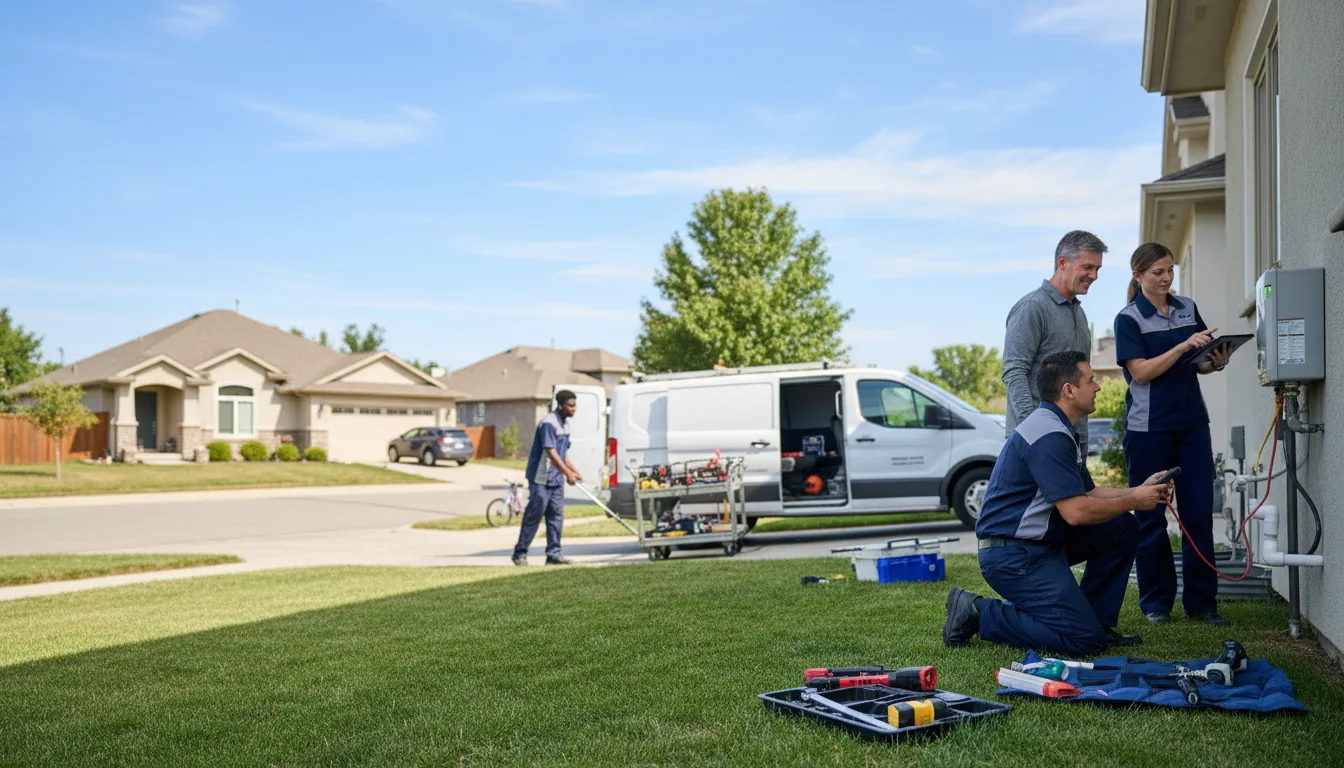 Tankless water heater service in Leesburg, TX